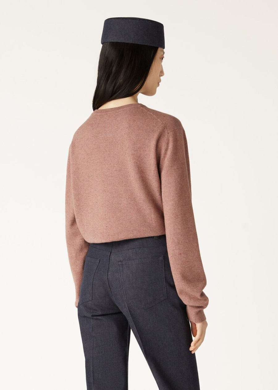 loro crewneck cashmere red sand mel