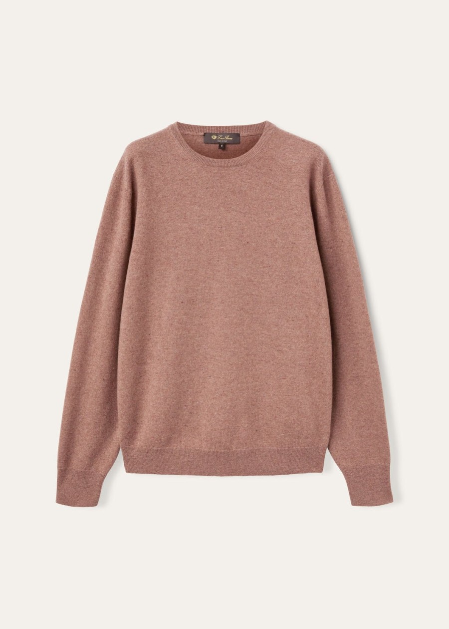 loro crewneck cashmere red sand mel