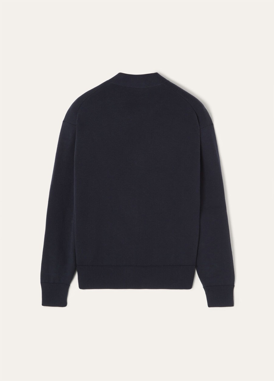 het gift of kings vest in marineblauwgrijs gemêleerd