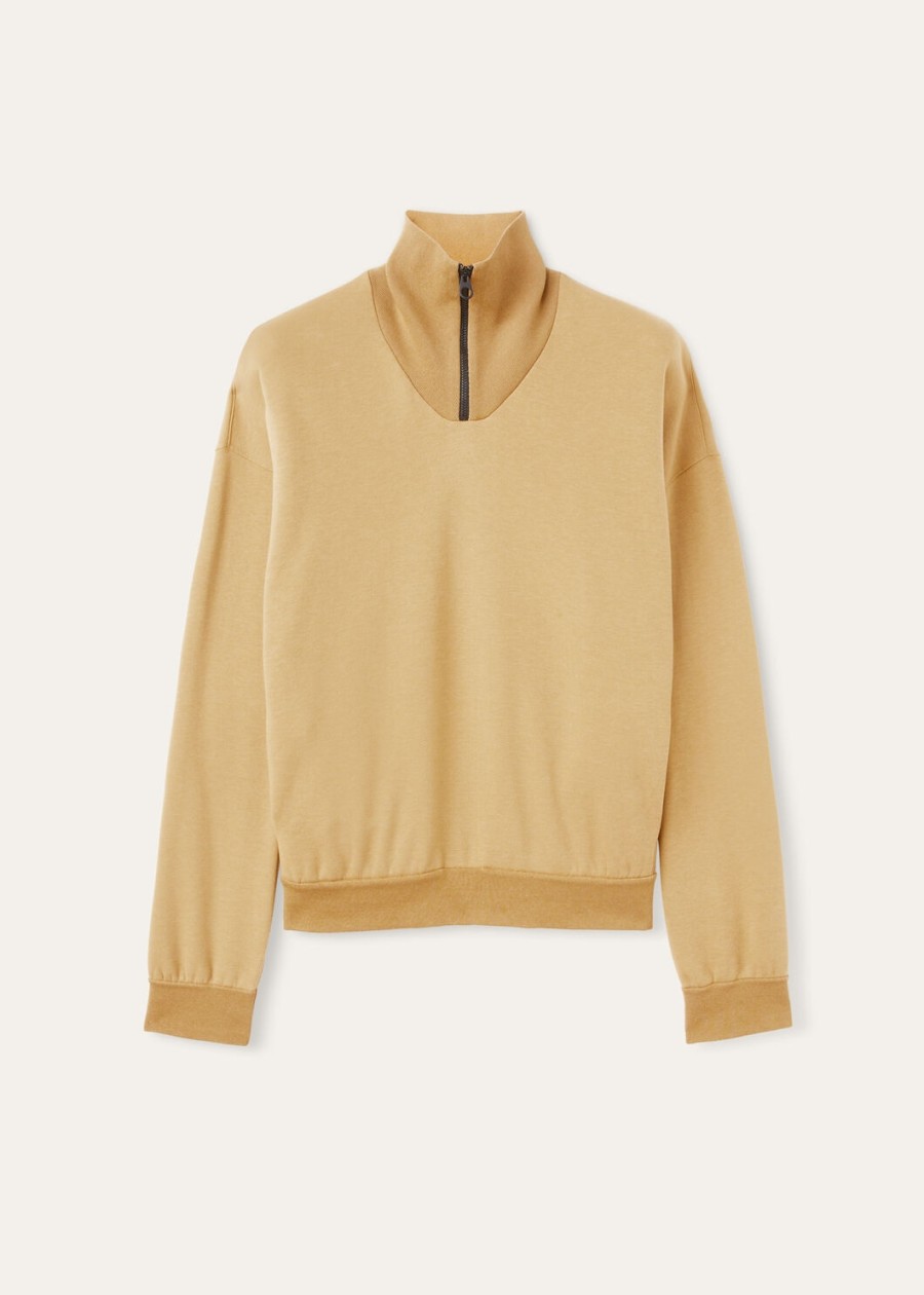 larecchio trui van katoen en kasjmier met gouden accenten.