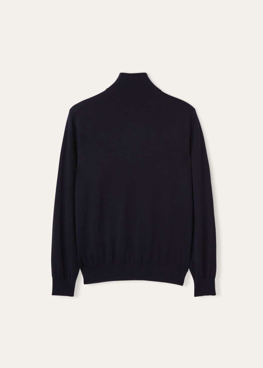 de iconische gift of kings-trui in marineblauw