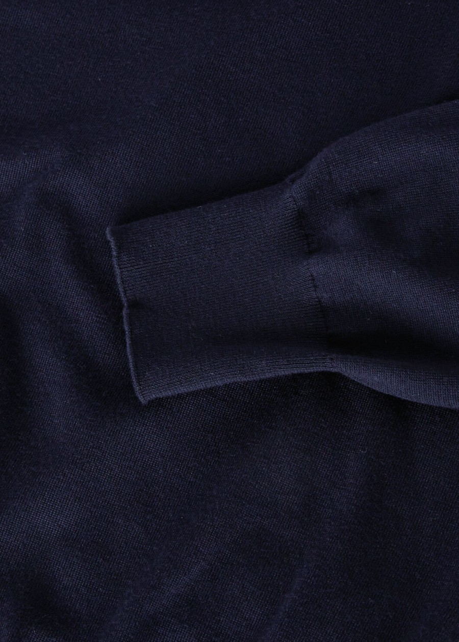 the gift of kings marineblauwe trui met ronde hals