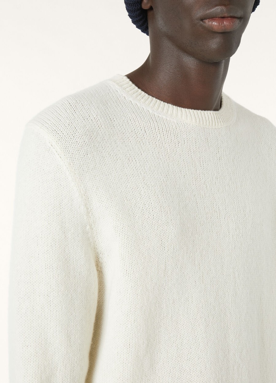 fobello crewneck baby cashmere white snow