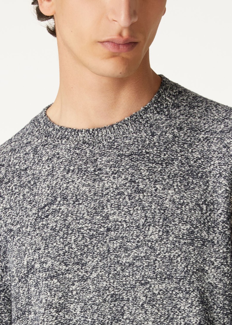 alagna crewneck kasjmier nougatmarineblauw