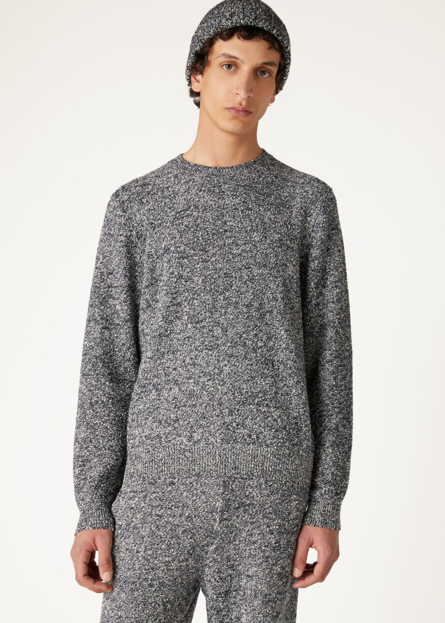 alagna crewneck kasjmier nougatmarineblauw