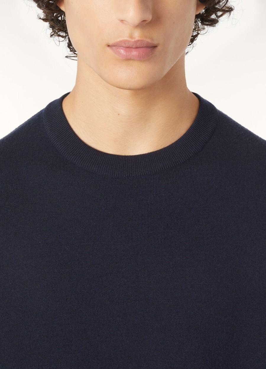 the gift of kings crewneck marineblauwgrijs melange