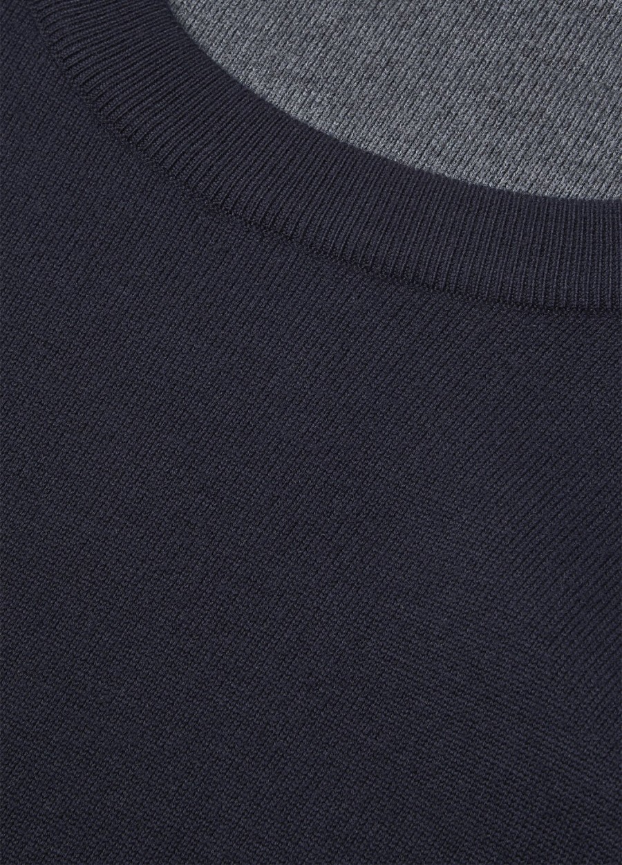 the gift of kings crewneck marineblauwgrijs melange