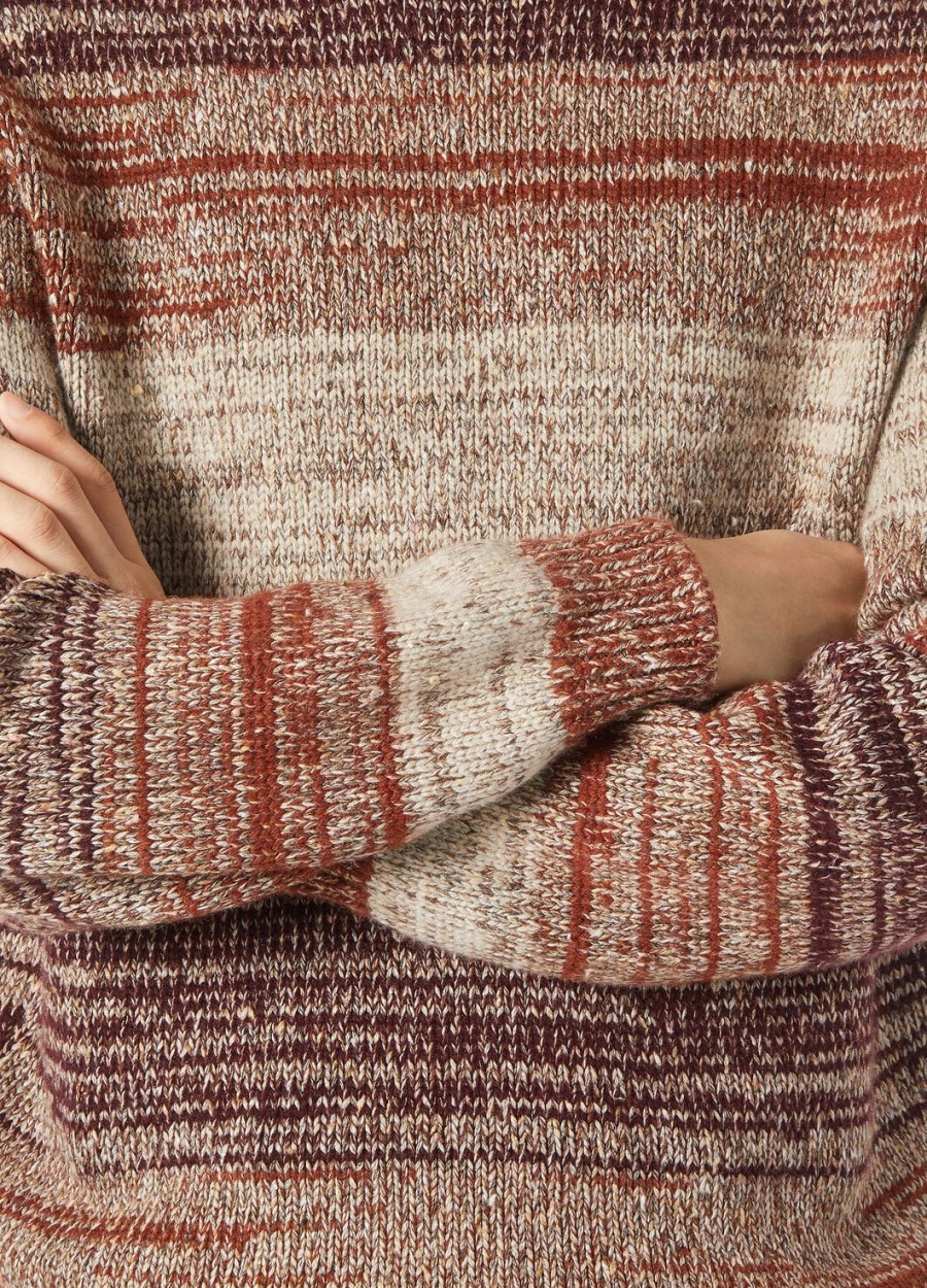 ispra crewneck zijde kasjmier kashanootmuskaatboysenberry