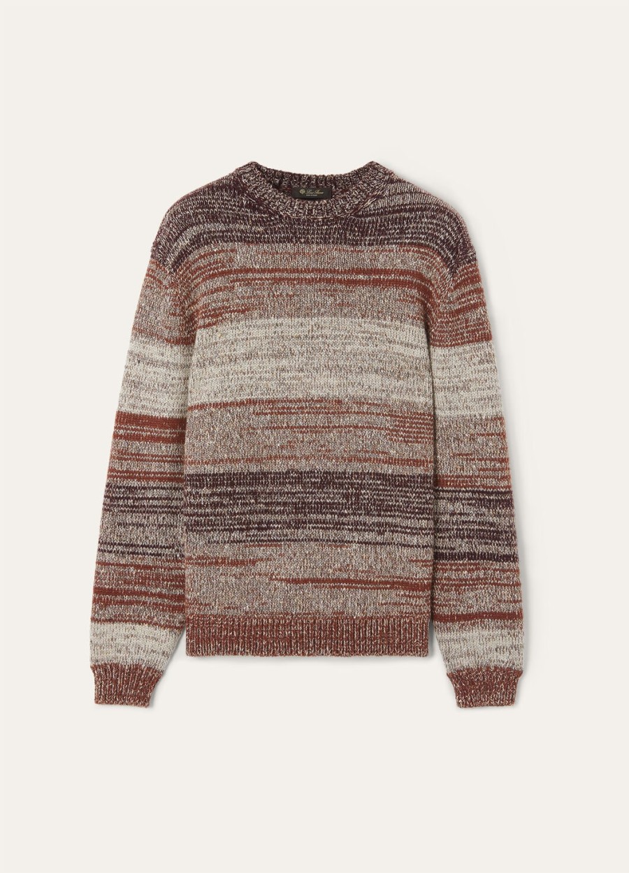 ispra crewneck zijde kasjmier kashanootmuskaatboysenberry