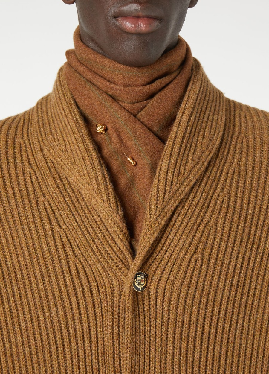 fobello cardigan baby cashmere camel oasis melange