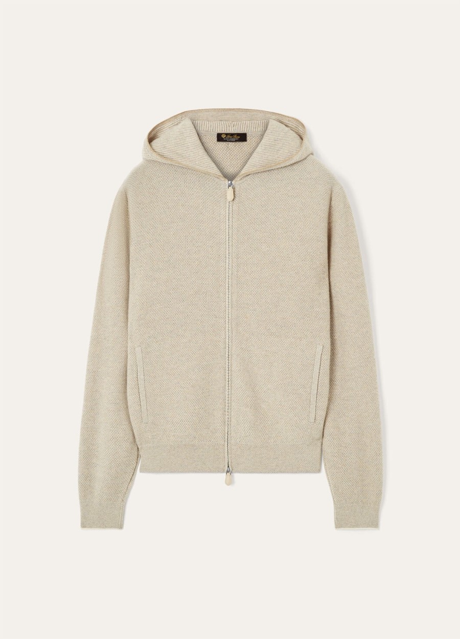 varallo baby cashmere hooded bomber jacket magnolia petale