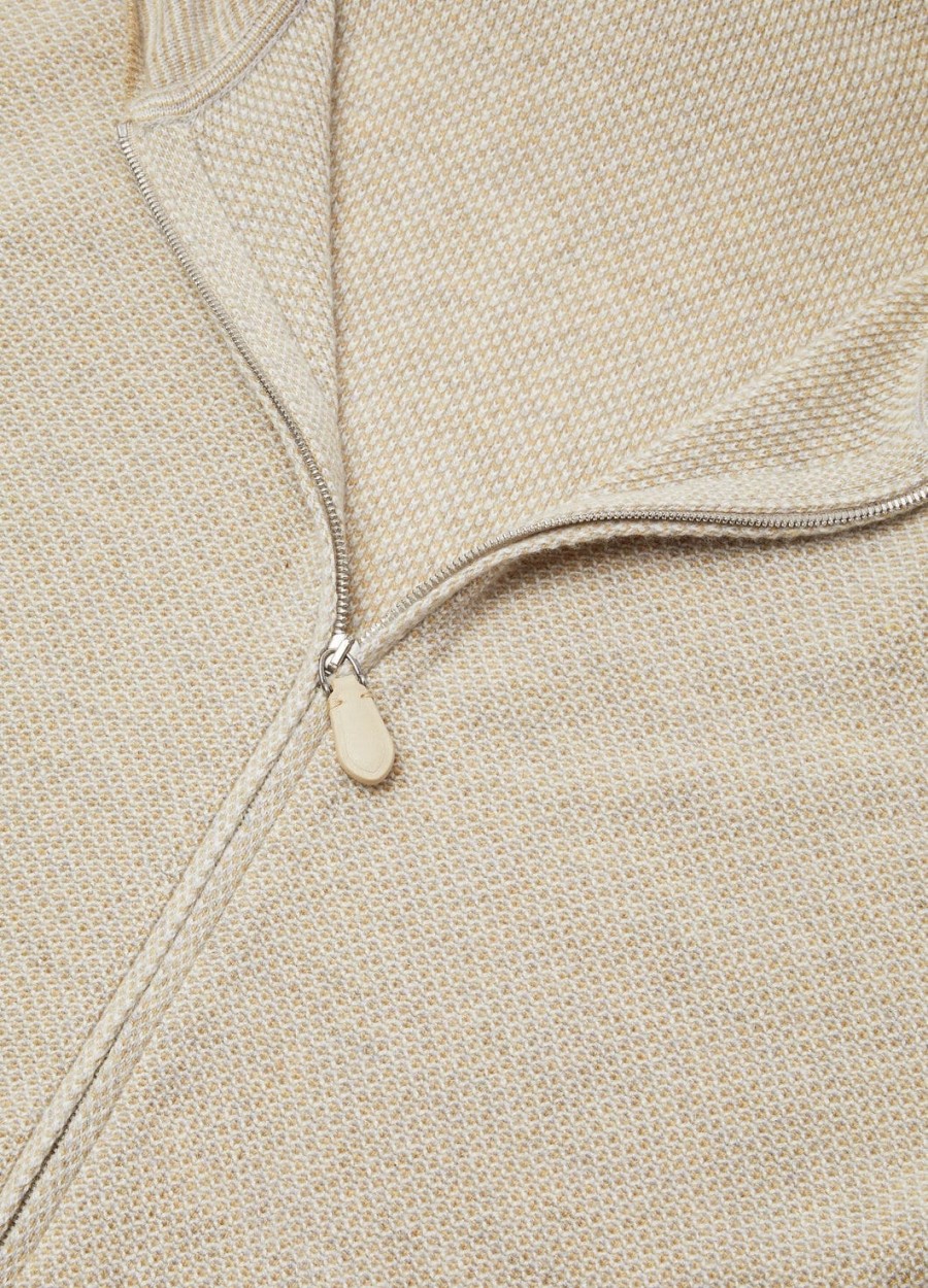 varallo baby cashmere hooded bomber jacket magnolia petale