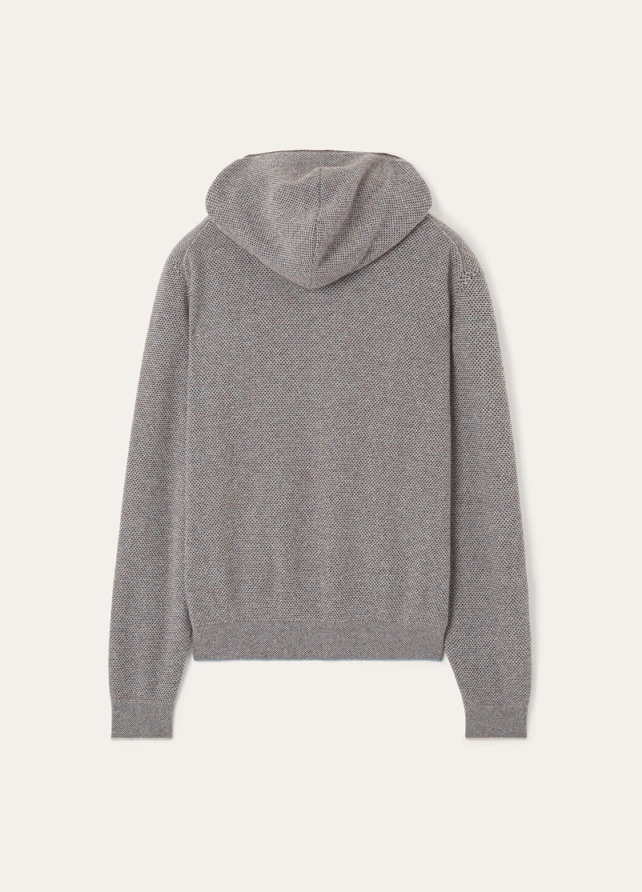 varallo hooded bomber baby cashmere waves on the cliff