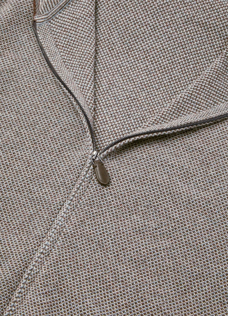 varallo hooded bomber baby cashmere waves on the cliff