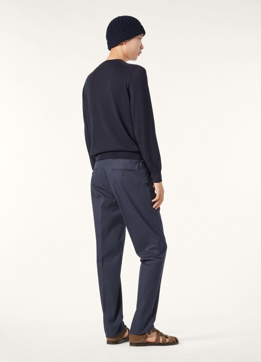 ice wish crewneck katoen marineblauw