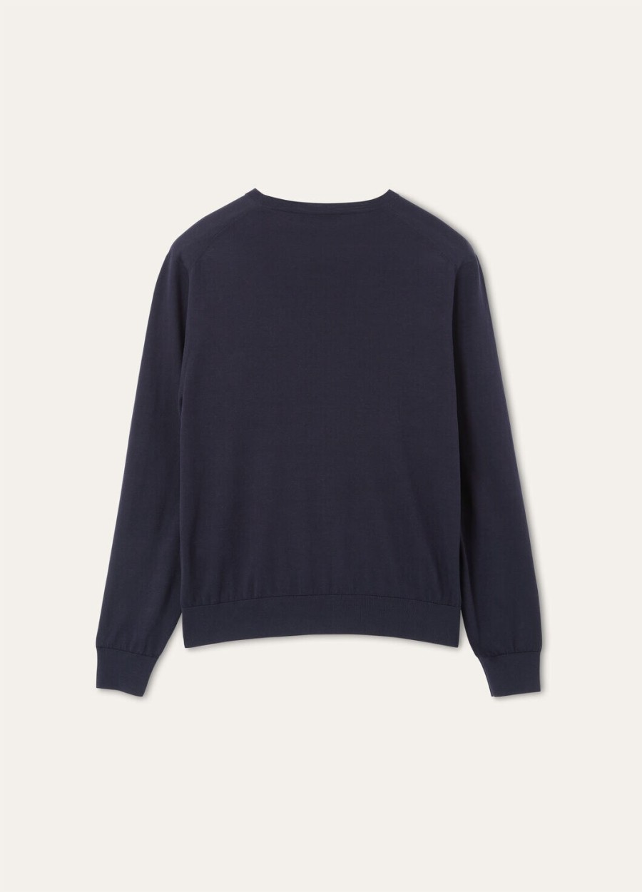 ice wish crewneck katoen marineblauw