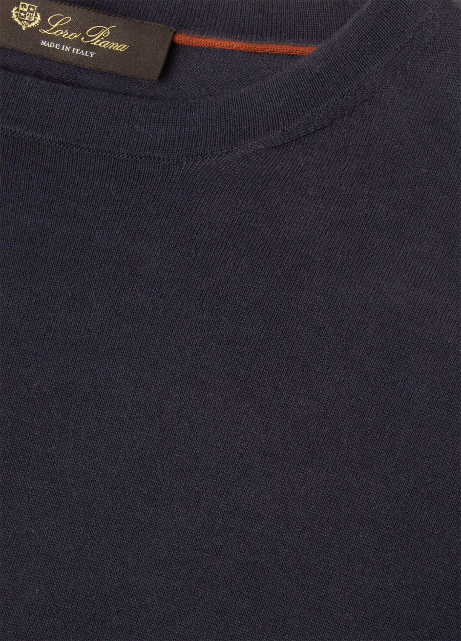 ice wish crewneck katoen marineblauw