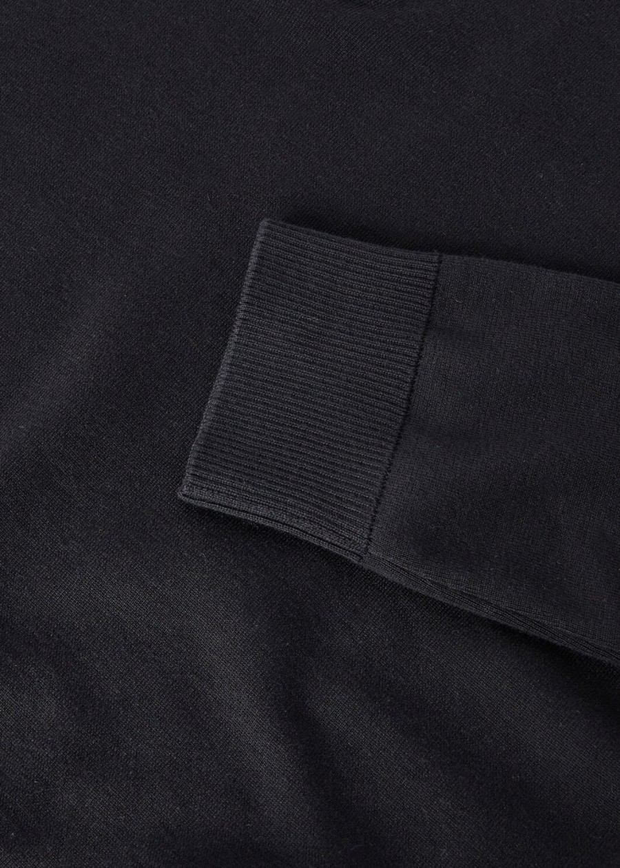 siena katoen-zijden poloshirt zwart