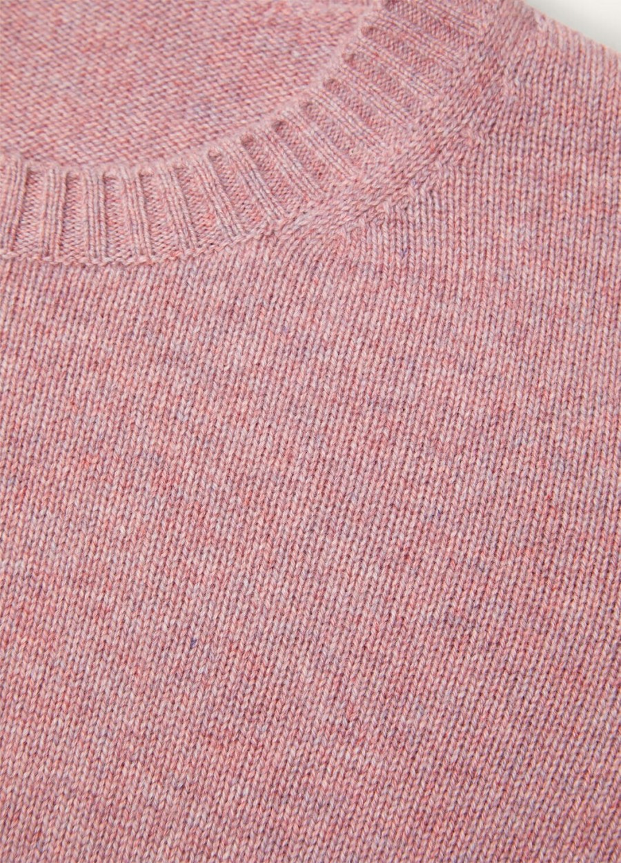 parksville crewneck baby cashmere paarse chips melange