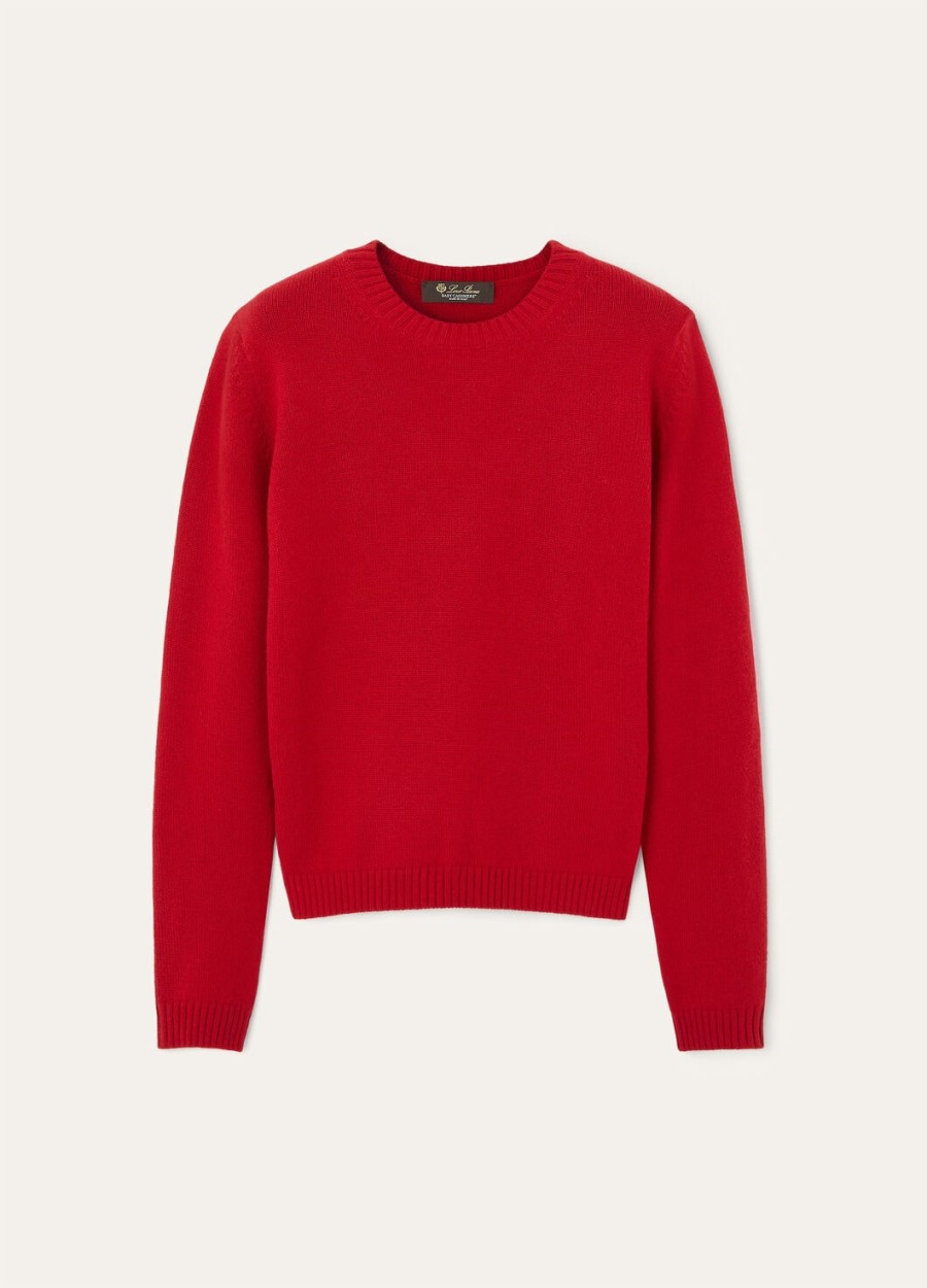 parksville crewneck baby cashmere candy apple red