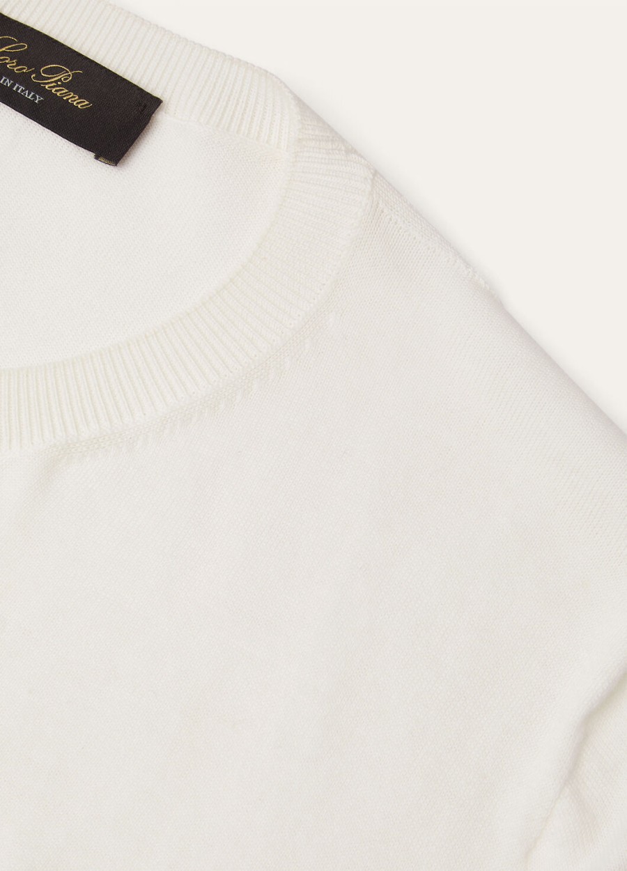 angera crewneck katoen wit