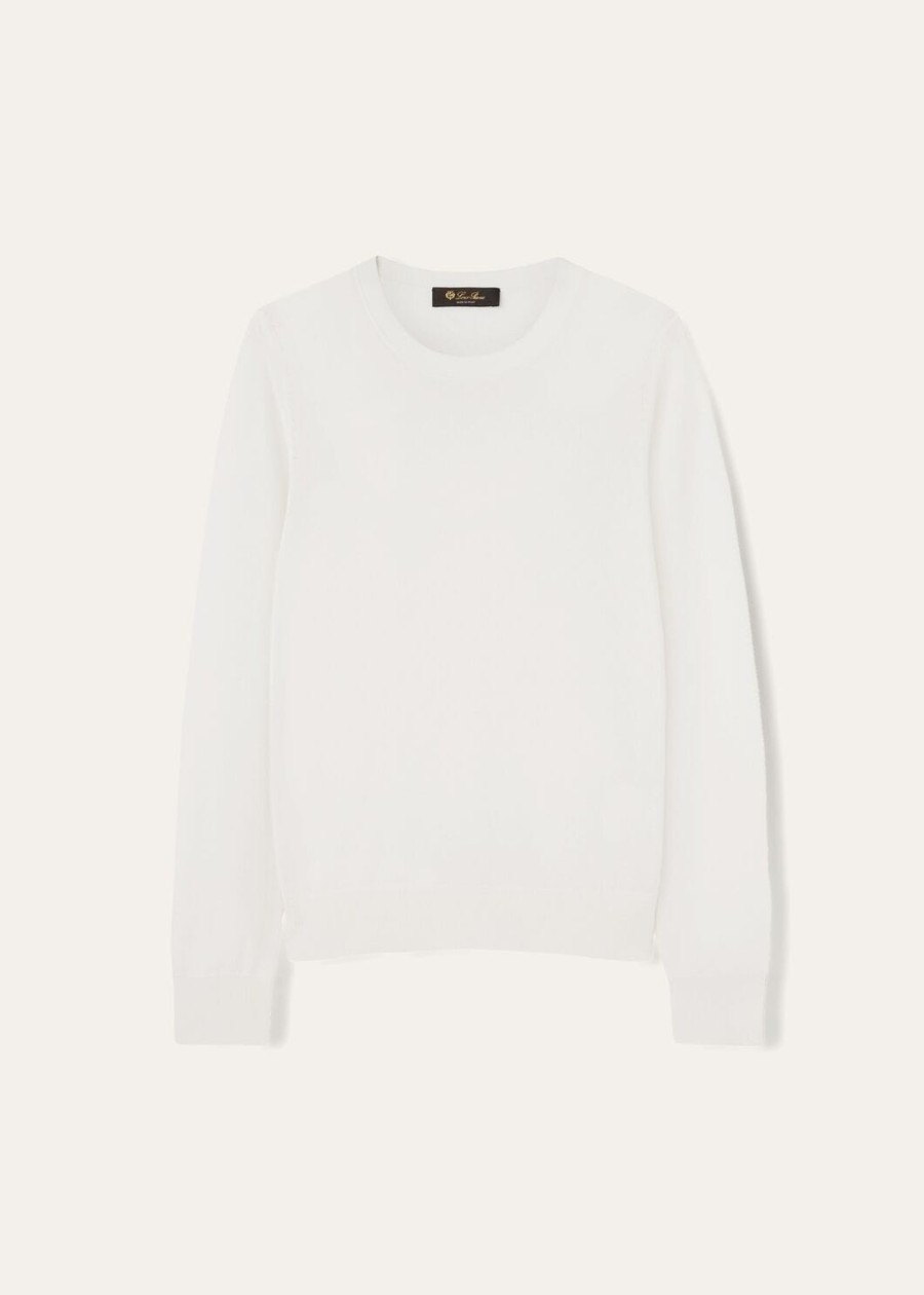 neo piuma crewneck kasjmier wit