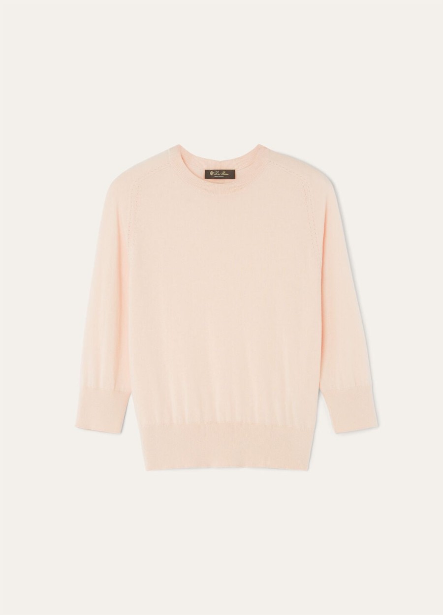piuma crewneck kasjmier zachtroze