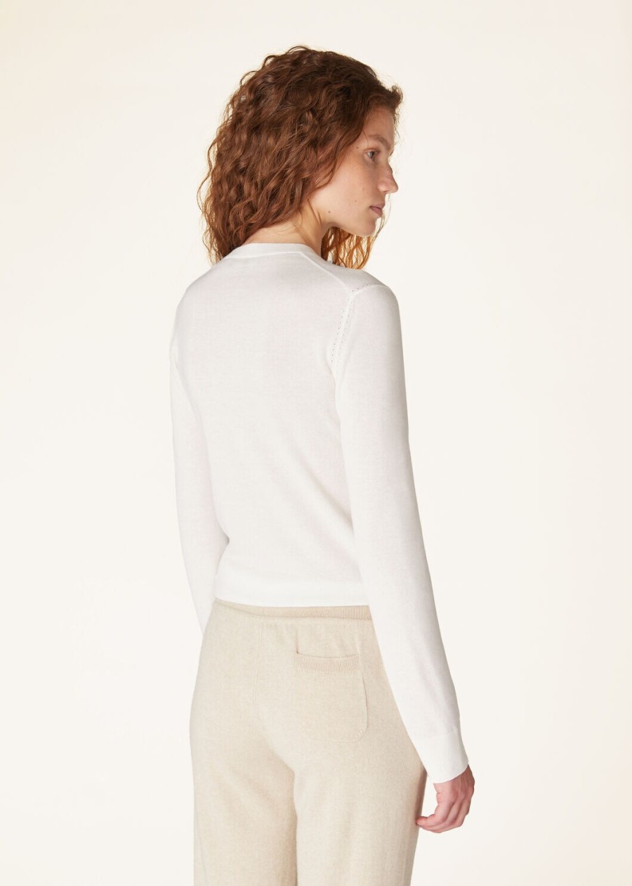 nieuwe piuma v-deck cashmere white