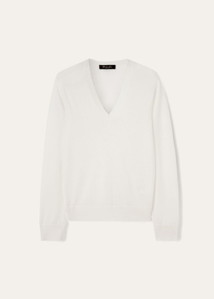 nieuwe piuma v-deck cashmere white