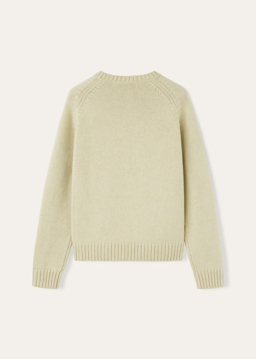 parksville crewneck baby cashmere helichrysum melange