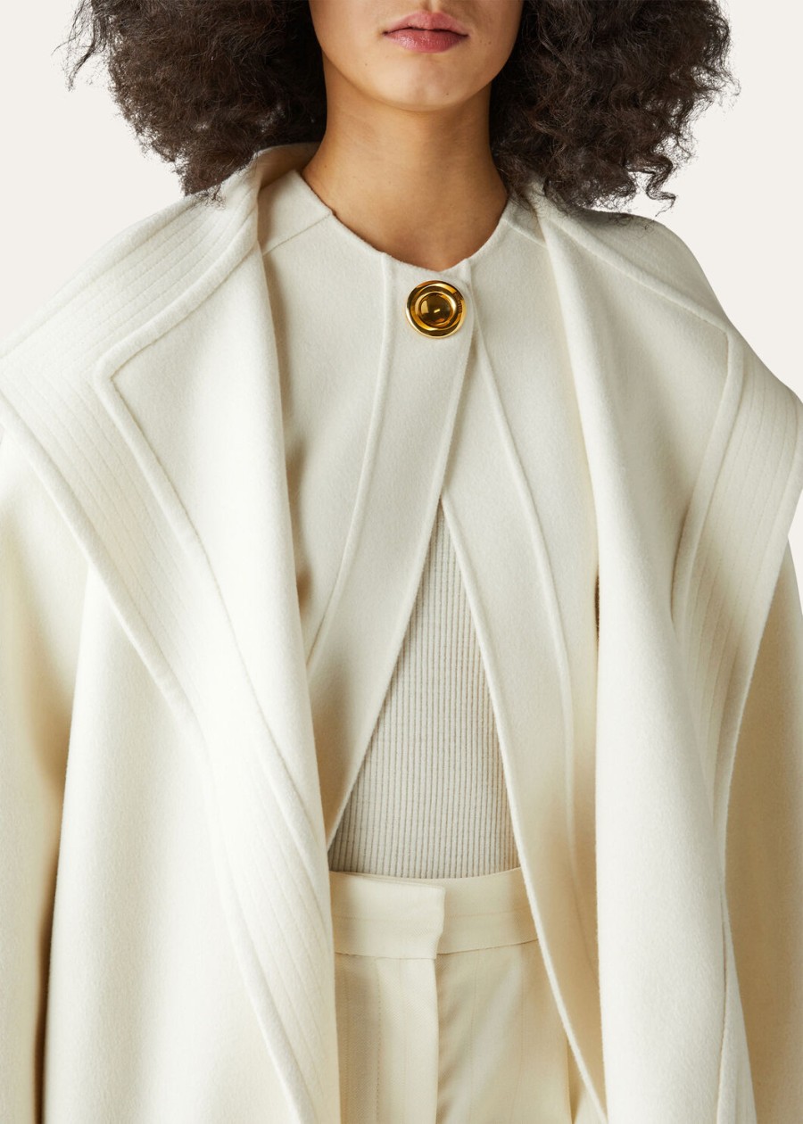 taupo virgin wool nougat crewneck