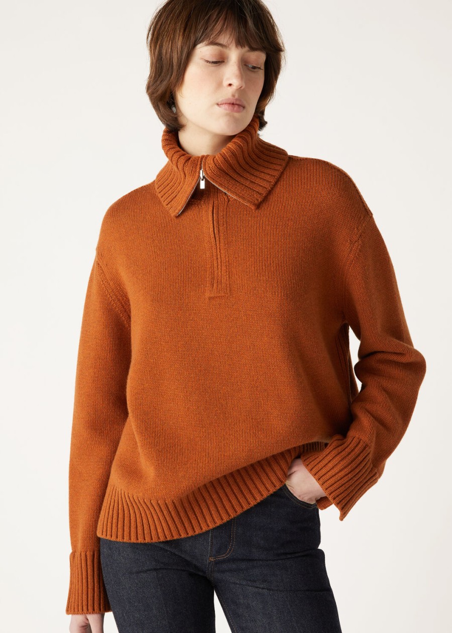 parksville baby cashmere autumn blaze melange sweater