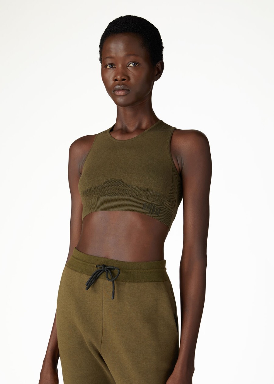 lagorai zijden bralette met boerenkoolprint