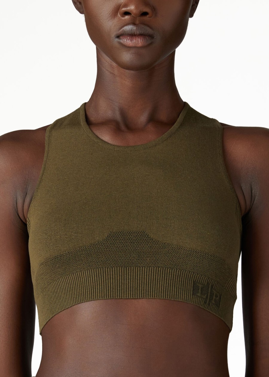 lagorai zijden bralette met boerenkoolprint