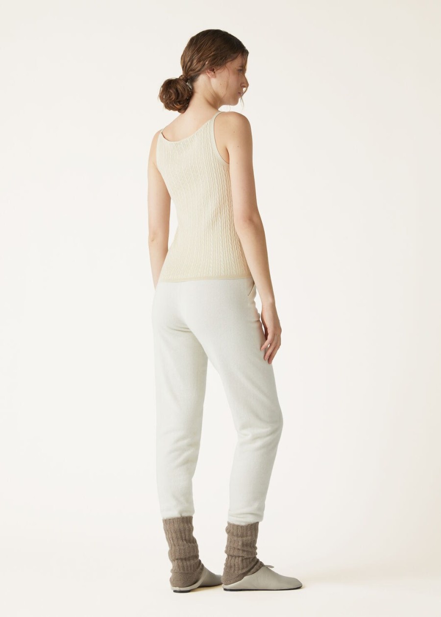 rimella top silk cashmere cashew cream
