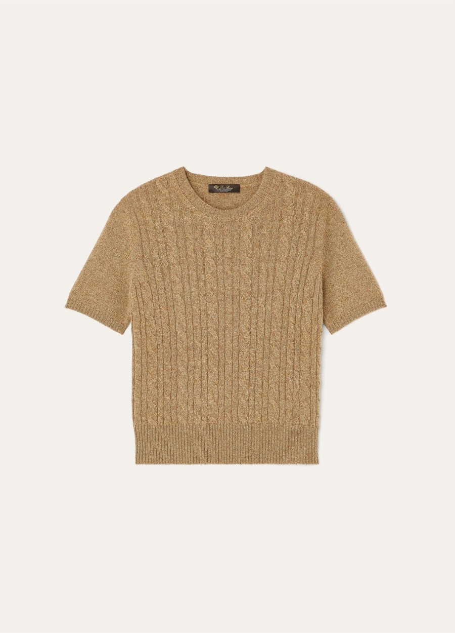 treccia crewneck baby cashmere rauwe honing melangerosemary infused