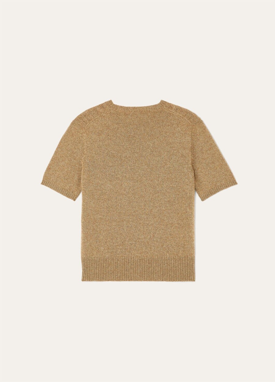 treccia crewneck baby cashmere rauwe honing melangerosemary infused