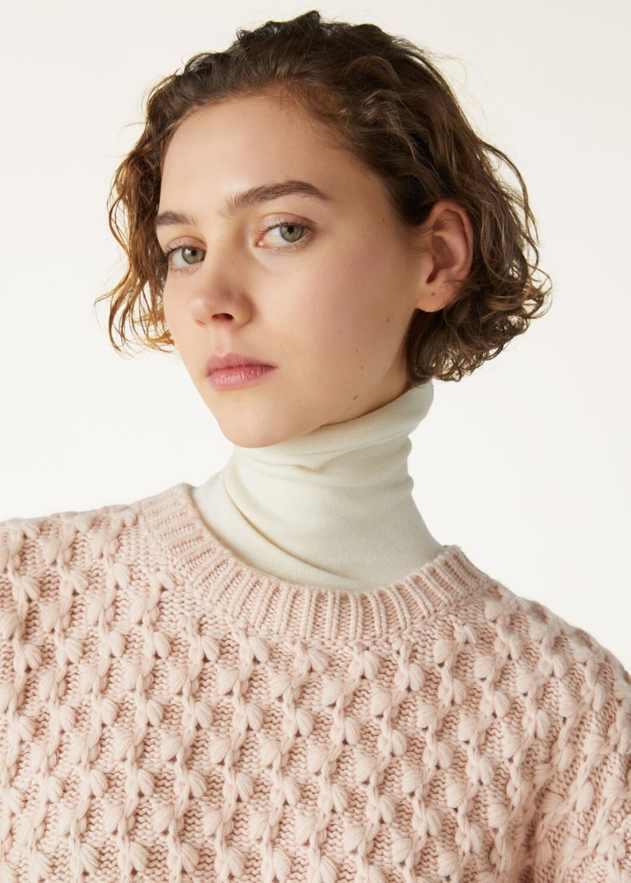 vallé crewneck baby cashmere blushing beige melange