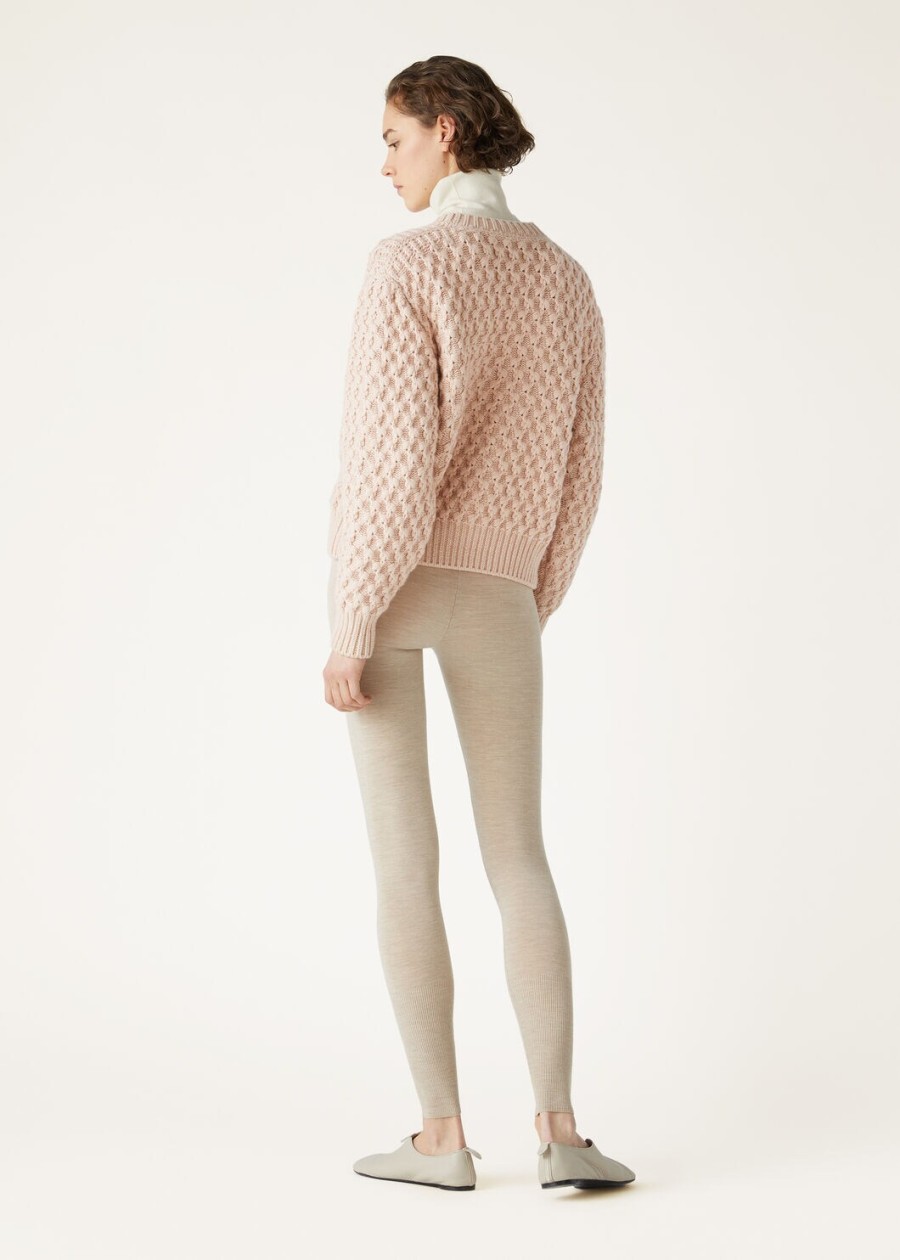 vallé crewneck baby cashmere blushing beige melange