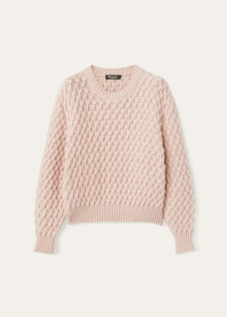 vallé crewneck baby cashmere blushing beige melange