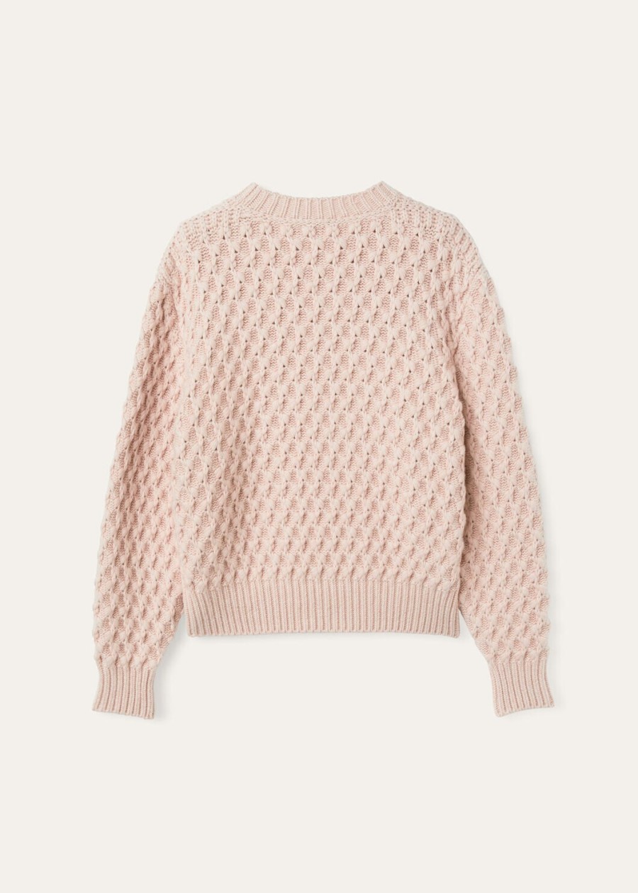 vallé crewneck baby cashmere blushing beige melange