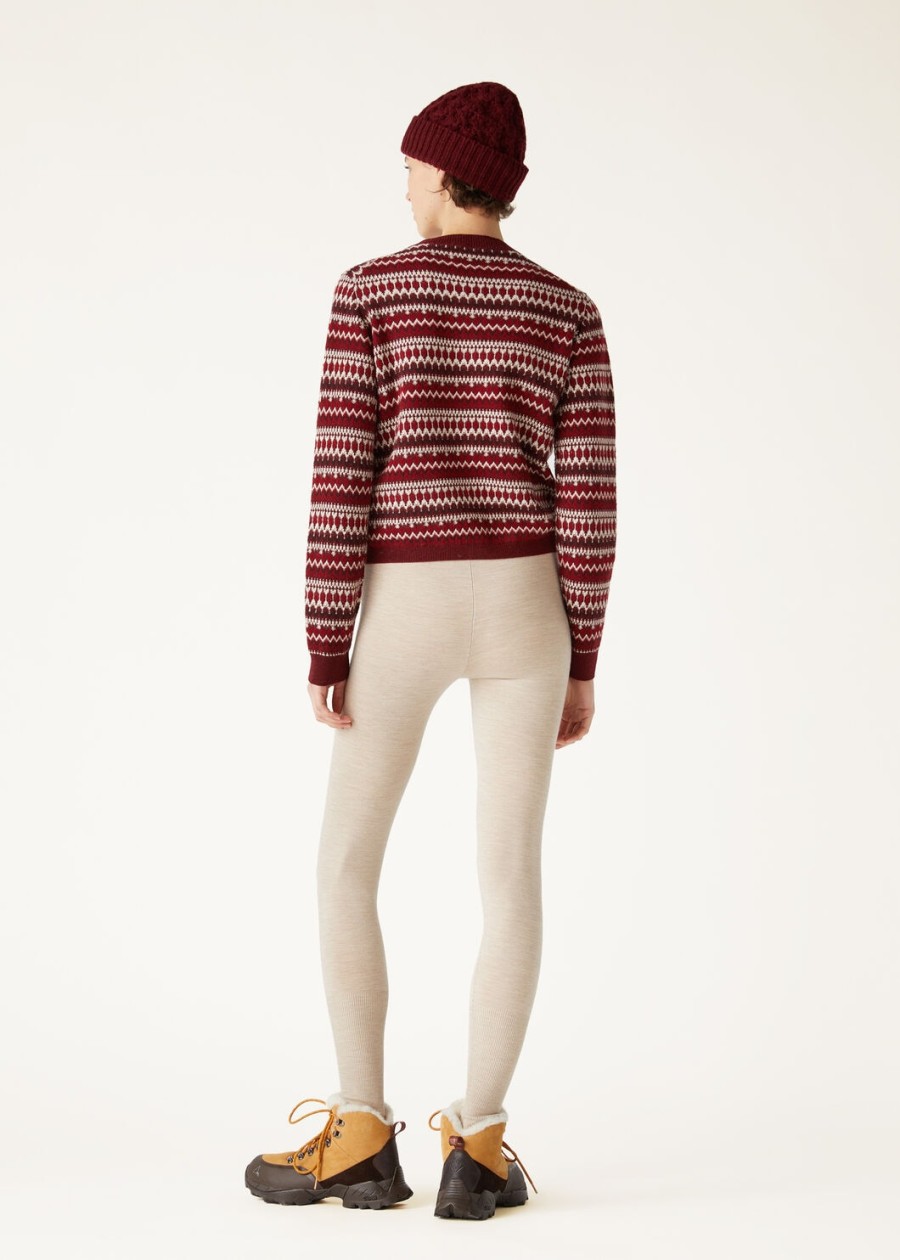 alpe pile cardigan kasjmier weathering steelcandy apple red