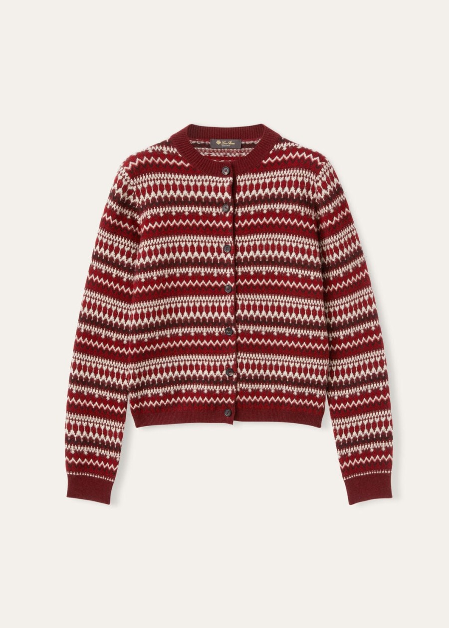 alpe pile cardigan kasjmier weathering steelcandy apple red