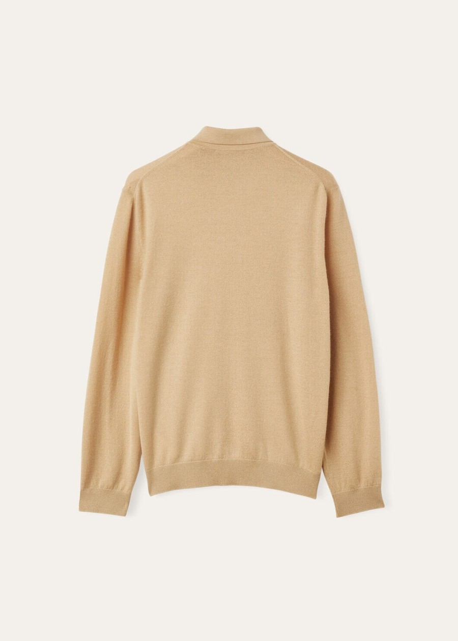 firefly cashmere clear gold polo t-shirt