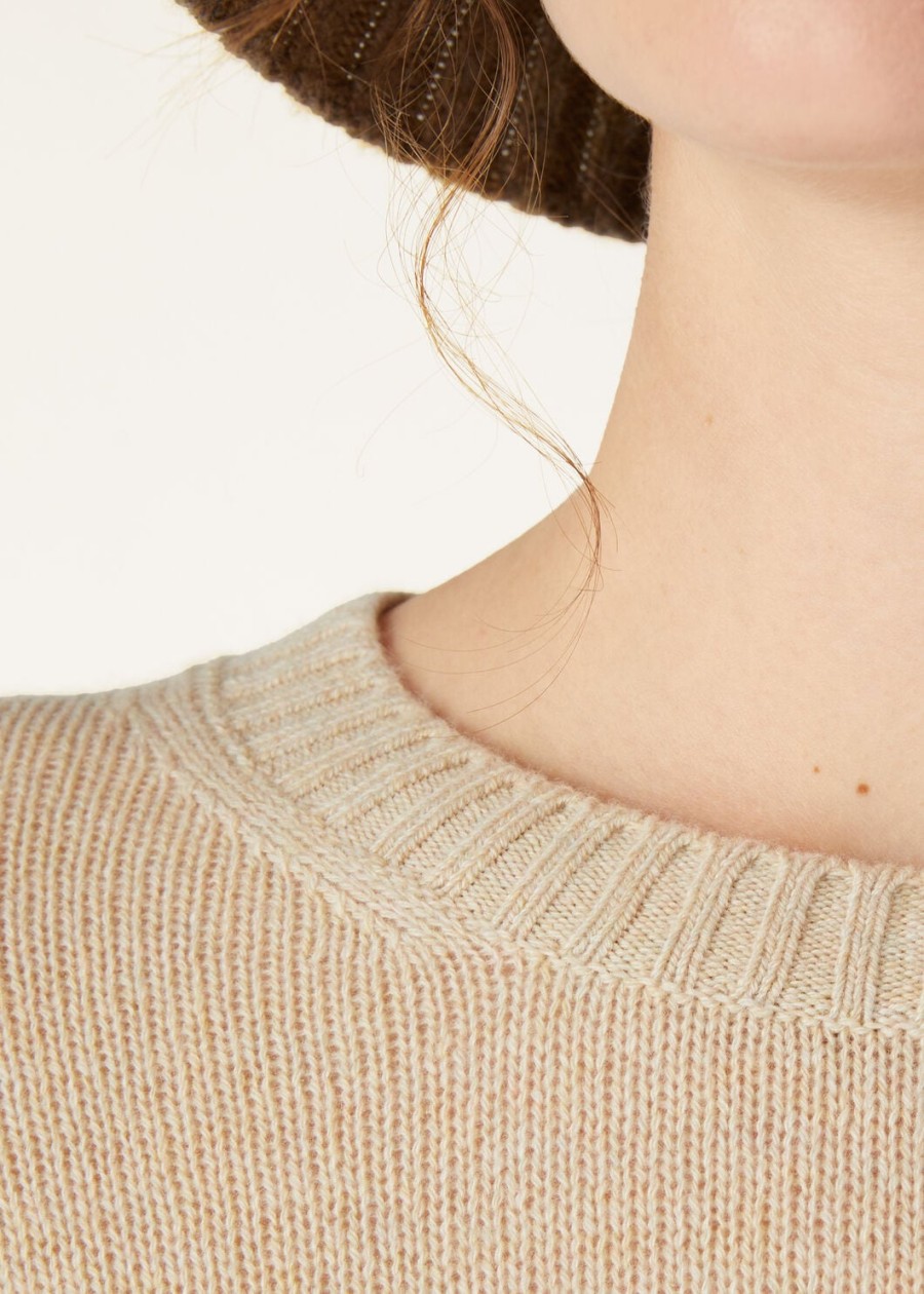 cellio crewneck baby cashmere blushing beigehelichrysumivory