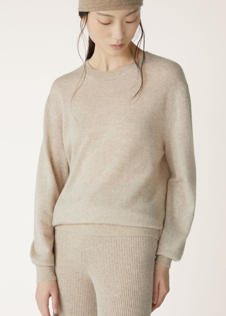 zijde kasjmier zaden camino crewneck