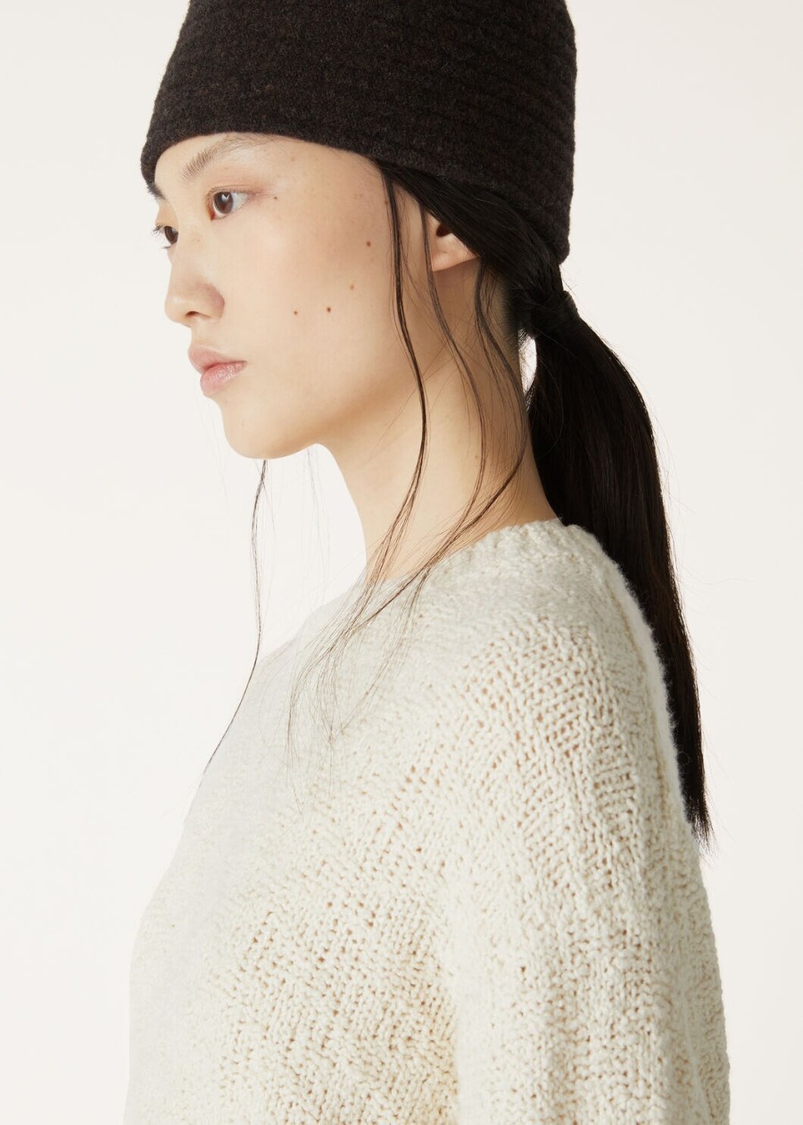 folecchio crewneck nougat zijde kasjmier