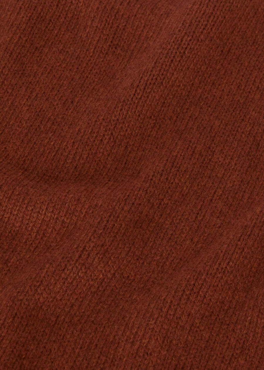 fobello crewneck baby cashmere donker esdoornblad melange