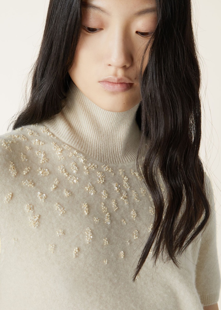 kasjmier nougat alpe polo neck