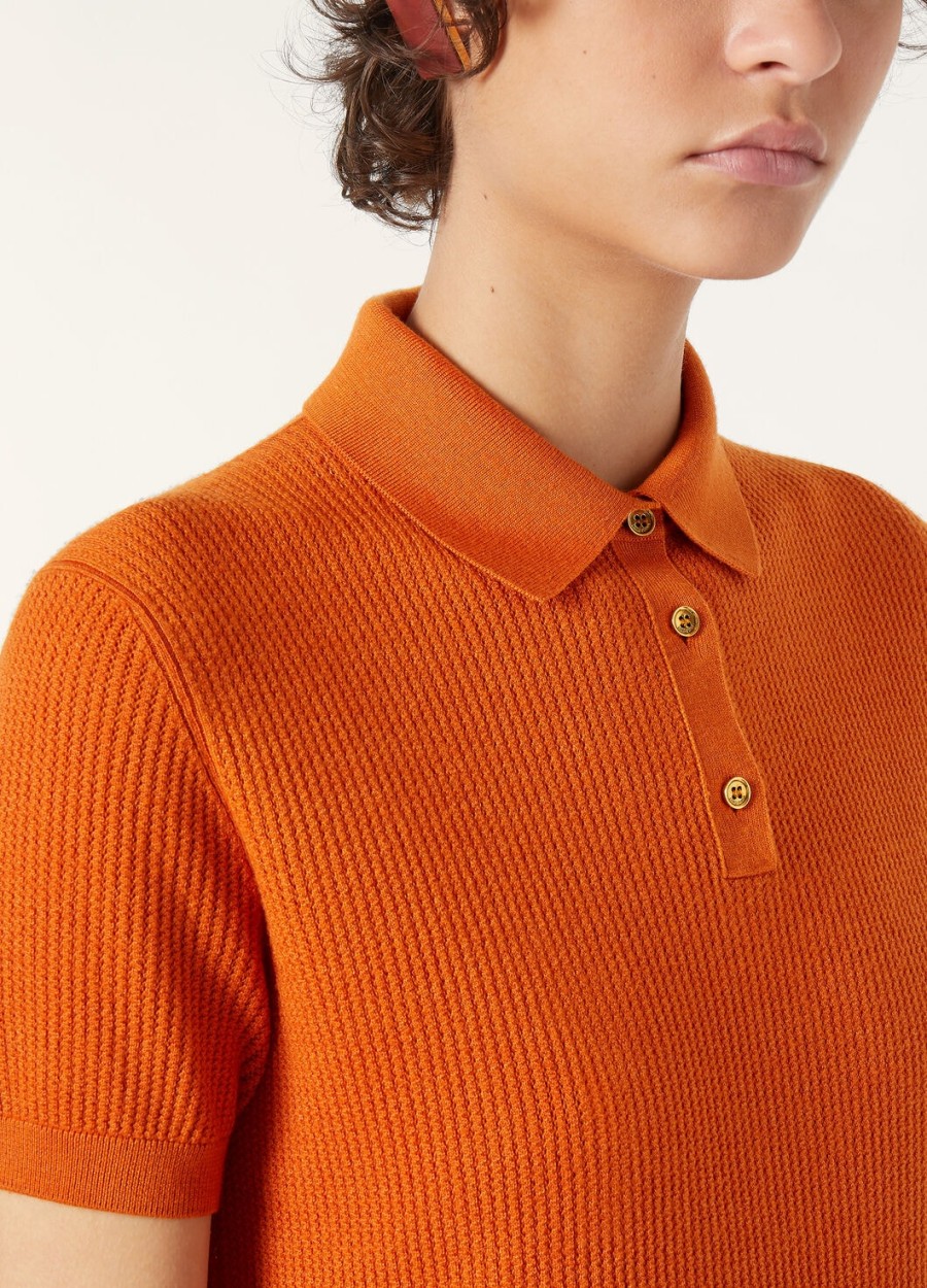 royal lightness polo top oranje papaver